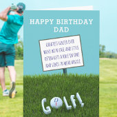 Funny Bester Golfer je Geburtstag Karte