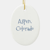 Funny Bester Skiurlaub überhaupt! Brucharm in der  Keramik Ornament (Hinten)