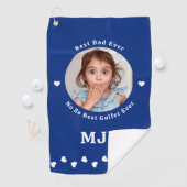 Funny Bester VATER jemals Personalisiert Golfer Golfhandtuch (Insitu)