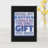 Funny Bestes Geschenk für Bruder Karte (Gelbe Blume)