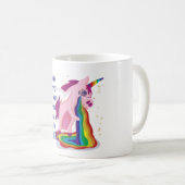 Funny Bestfriend BAD EINFLUSS Unicorn Sick Vomit Kaffeetasse (VorderseiteRechts)