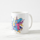 Funny Bestfriend BAD EINFLUSS Unicorn TRex Kaffeetasse (VorderseiteRechts)