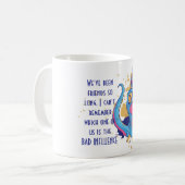 Funny Bestfriend BAD EINFLUSS Unicorn TRex Kaffeetasse (Vorderseite Links)