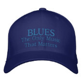 Funny bestickte Blues Music Cap Bestickte Kappe (Vorderseite)