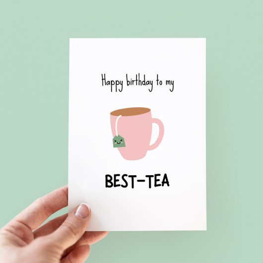 Funny Bestie Pun Birthday Card