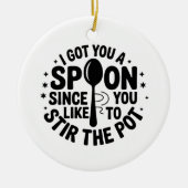 Funny Bestie Sarcastic Gift Keramik Ornament (Vorne)