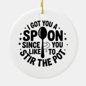 Funny Bestie Sarcastic Gift Keramik Ornament (Hinten)