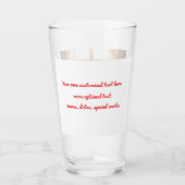 Funny Betrunken Duck Glass Glas (Rückseite)