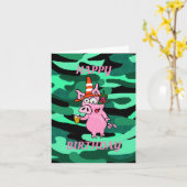 Funny Betrunken Ping Birthday Card Karte (Gelbe Blume)