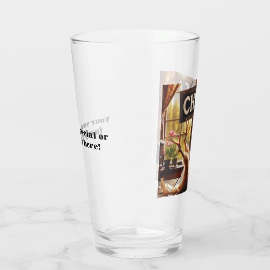 Funny Betrunken Rooster Bierglas Glas (Rechts)