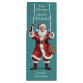 Funny Betrunken Santa Geschenktüte Für Weinflaschen (Vorderseite)
