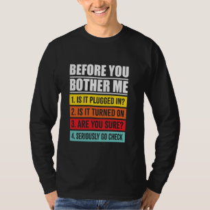 Funny, bevor ich die Checkliste für den technische T-Shirt