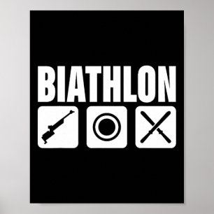 Funny Biathlon Biathlete Ristorante da Valentino Poster