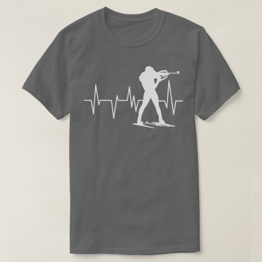 Funny Biathlon Winter Ski Skiing Fun Lovers (5)  T-Shirt (Design vorne)