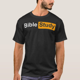 Funny Bible Study Hub Logo Sarcastic Adult Humor P T-Shirt