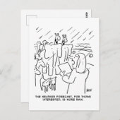 Funny Bible Study oder Biblical Story of Noah's Ar Postkarte (Vorne/Hinten)
