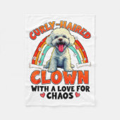 Funny Bichon Frise Design For Dog Lover Fleecedecke (Vorderseite)