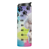Funny Bichon Frise Dog Thermosbecher (Nach links gedreht)