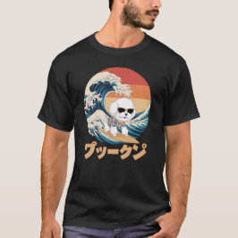 Funny Bichon Frise Japanisch Kanagawa Wave Dog T-Shirt