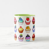 Funny bicolour cupcake coffee mug tasse (Mittel)