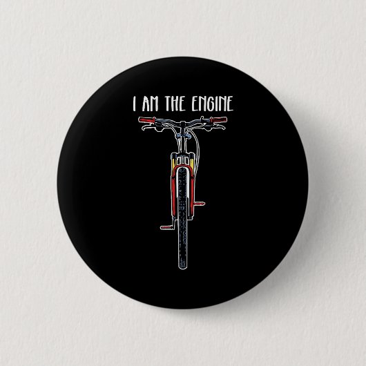 Funny Bicycle I Am The Engine Button (Vorderseite)