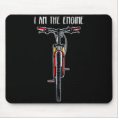 Funny Bicycle I Am The Engine Mousepad (Vorne)