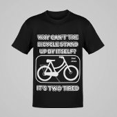 Funny Bicycle Joke / It's Two Tired / Vater Jokes T-Shirt