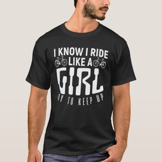 Funny Bicycle Rider Jokes T-Shirt (Vorderseite)