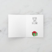 Funny Biden Christmas: Lass es Joe Karte (Innenseite)