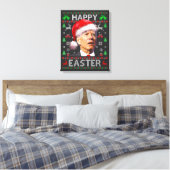 Funny Biden Confused Happy Easter Ugly Christmas Leinwanddruck (Insitu (Schlafzimmer))