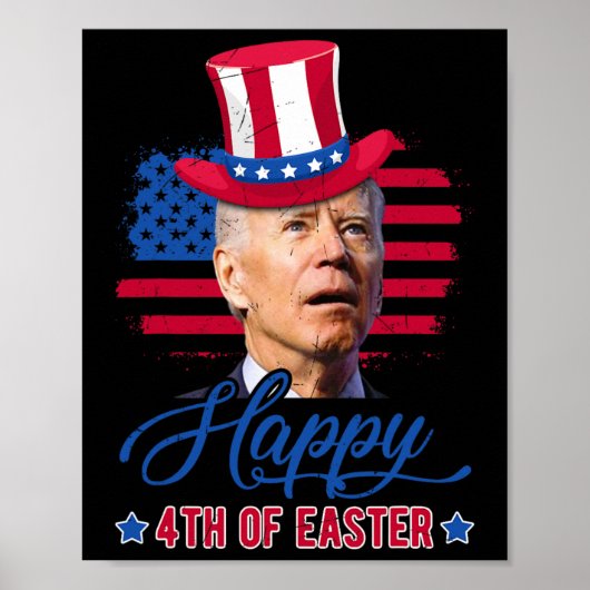 Funny Biden dazed Merry 4. Osterwoche 4. Juli Poster (Vorne)