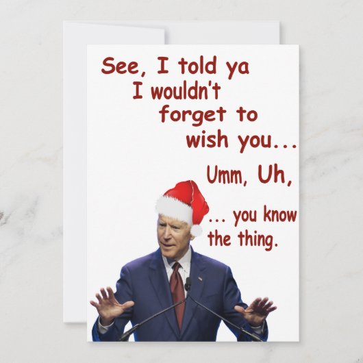 Funny Biden Frohe Weihnachten Weihnachten Weihnach (Vorderseite)