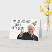 Funny Biden Geburtstagskarte Karte (Gelbe Blume)