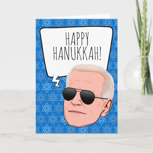 Funny Biden Hanukkah Karte (Vorderseite)