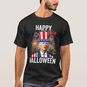 Funny Biden Happy Halloween 4. Juli Anti Joe B T-Shirt