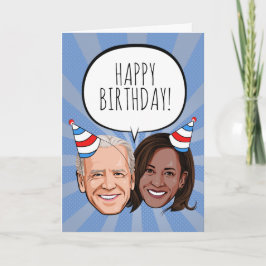 Funny Biden Harris Birthday Karte