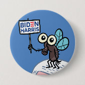 Funny Biden Harris Fly 2020 Button (Vorderseite)