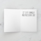 Funny Biden Harris Weihnachten: Ho Ho HO Karte (Innenseite)