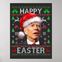 Funny Biden Konfused Happy Oaster Ugly Christmas T