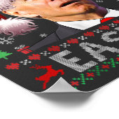 Funny Biden Konfused Happy Oaster Ugly Christmas T Poster (Ecke)