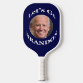 Funny Biden Let's Go Brandon Pickleball Schläger (Vorderseite)