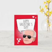 Funny Biden Valentine Karte (Gelbe Blume)