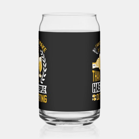 Funny Biere liebt Wortkunst Dosenglas (Links)