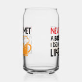 Funny Biere liebt Wortkunst Dosenglas (Links)