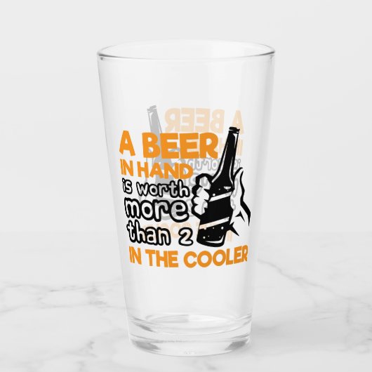 Funny Biere liebt Wortkunst Glas (Vorderseite)