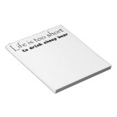 Funny Biere Quote Notizhefte einzigartige Geschenk Notizblock (angewinkelt)