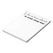 Funny Biere Quote Notizhefte einzigartige Geschenk Notizblock (Rotiert)
