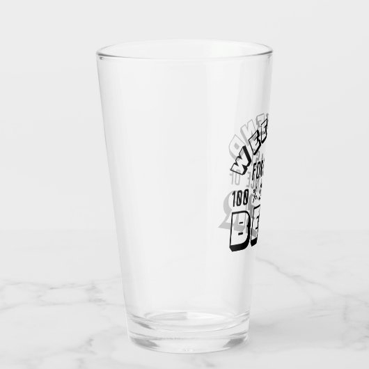 Funny Biere Zitat Glas (Rechts)