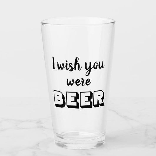Funny Biere Zitat Glas (Vorderseite)