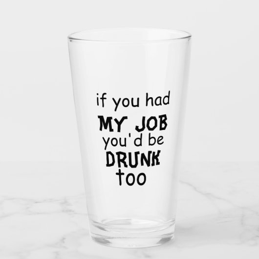 Funny Biere Zitat Glas (Vorderseite)